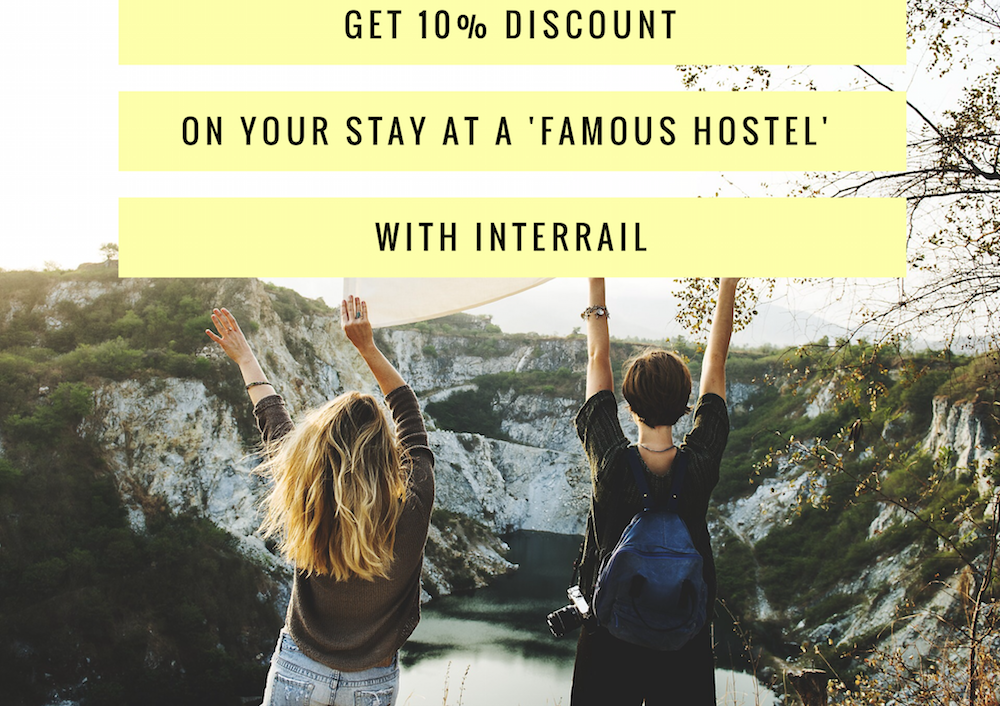 Get a 10% Discount with Famous Hostels and InterRail or Eurail Pass 2017