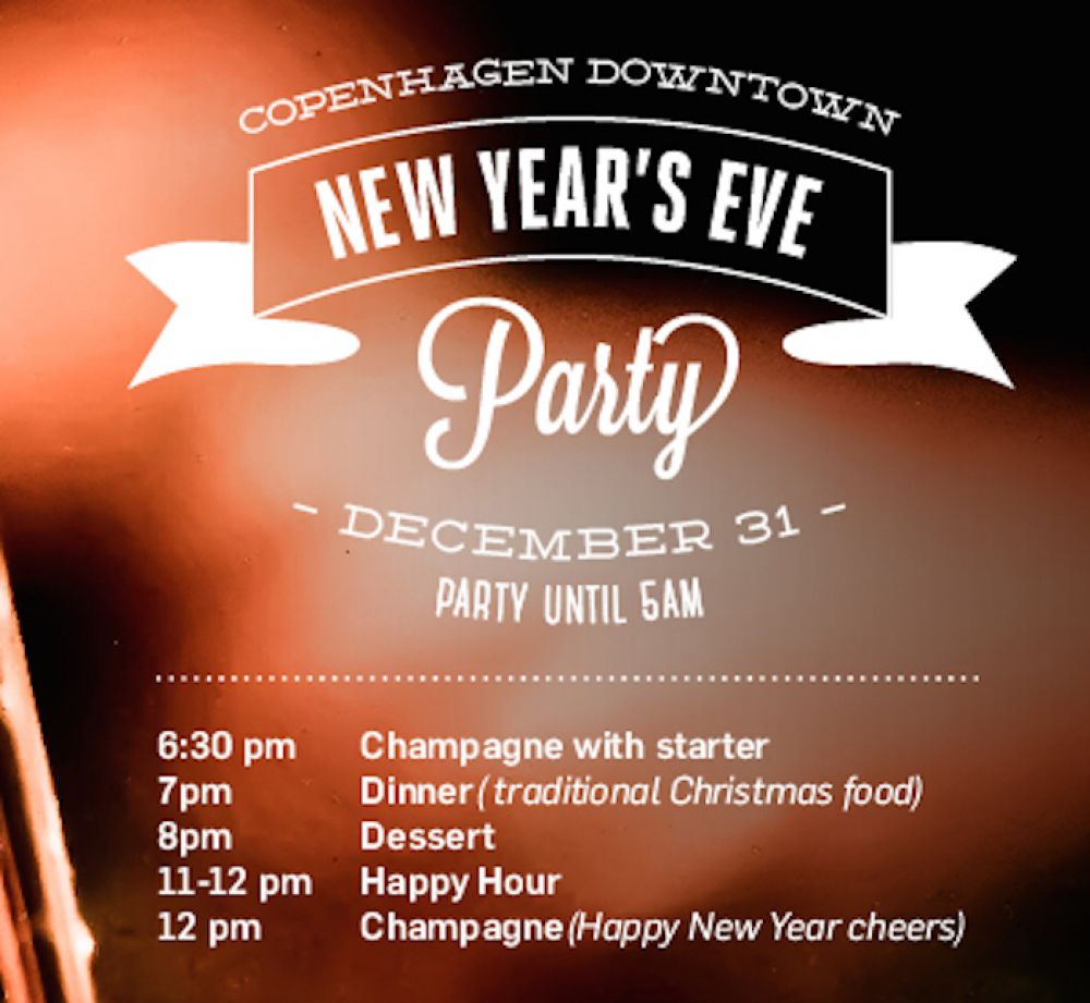 Celebrate New Years Eve at Copenhagen Downtown Hostel!