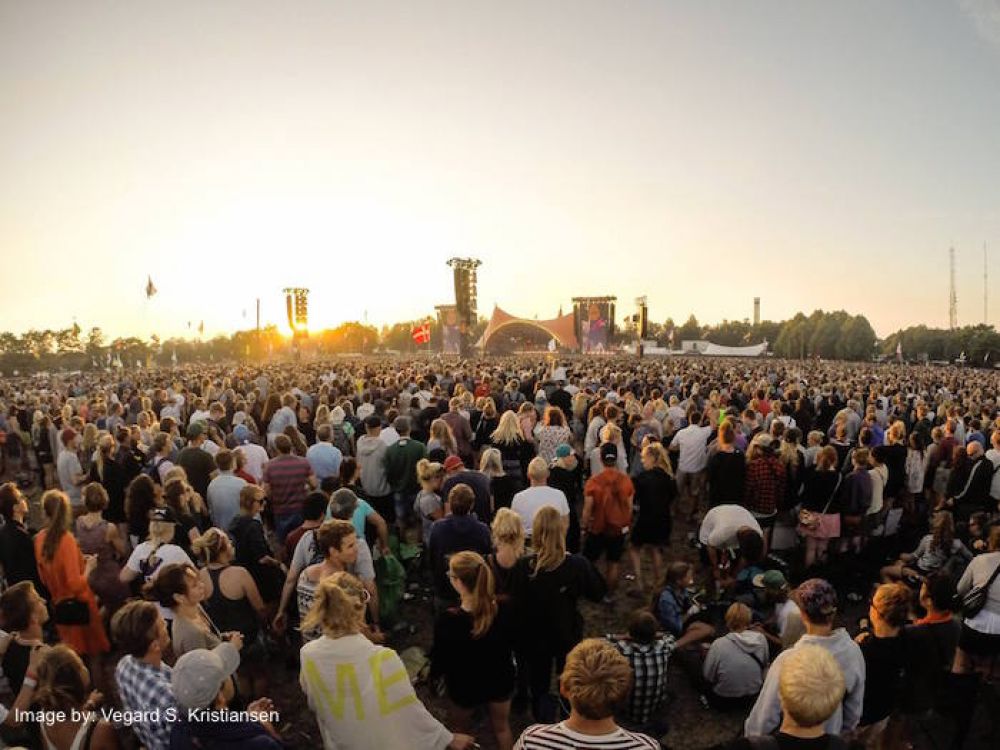 The start of Roskilde Festival